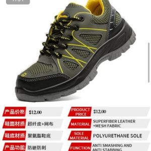 Safety shoes.
